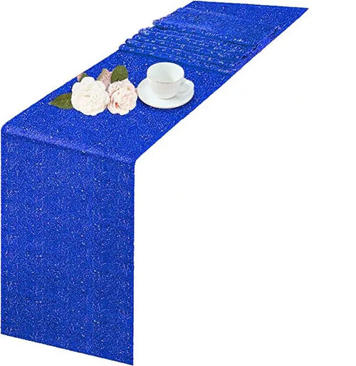 Chemin de table à paillettes doré argent rose