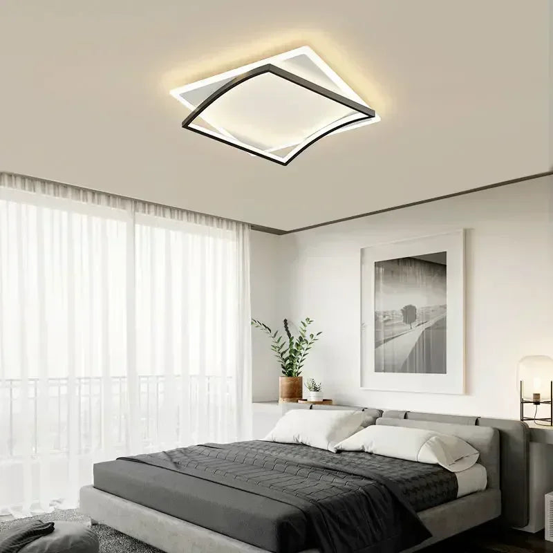Plafonnier LED nordique pour chambre salon salle à manger étude cuisine plafond Lustre intérieur décor à la maison luminaire Lustre - vue 5 sur 22