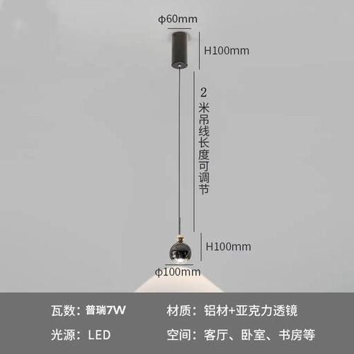 suspension led moderne en aluminium pour bar et restaurant - vue 9 sur 11