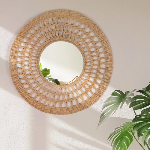 miroir décoratif mural européen design circulaire créatif luxe - vue 3 sur 7