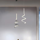 suspension moderne simple avec éclairage créatif led
