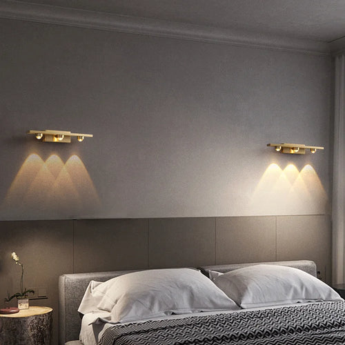 applique de projection lumières chaudes design atmosphère - vue 3 sur 9
