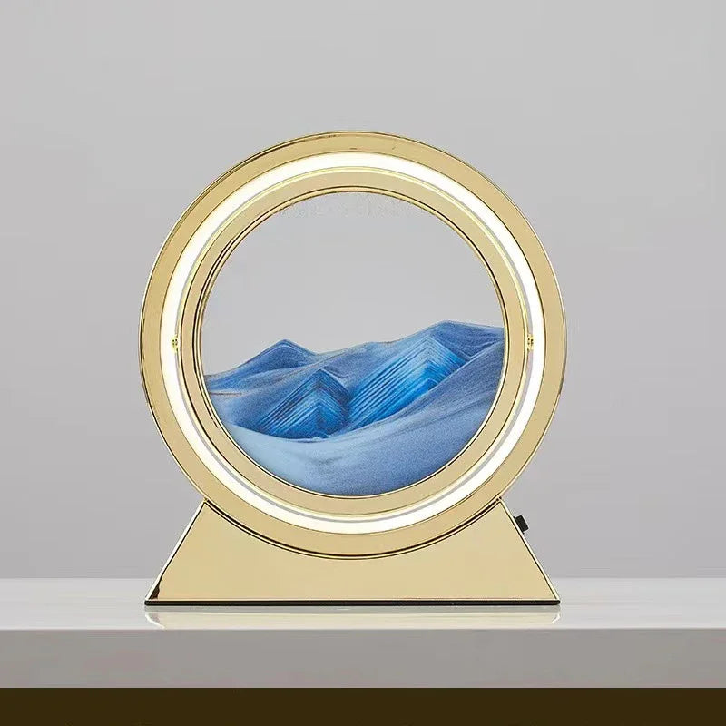 lampe de table créative avec sable mouvant 3D décoratif - vue 14 sur 24