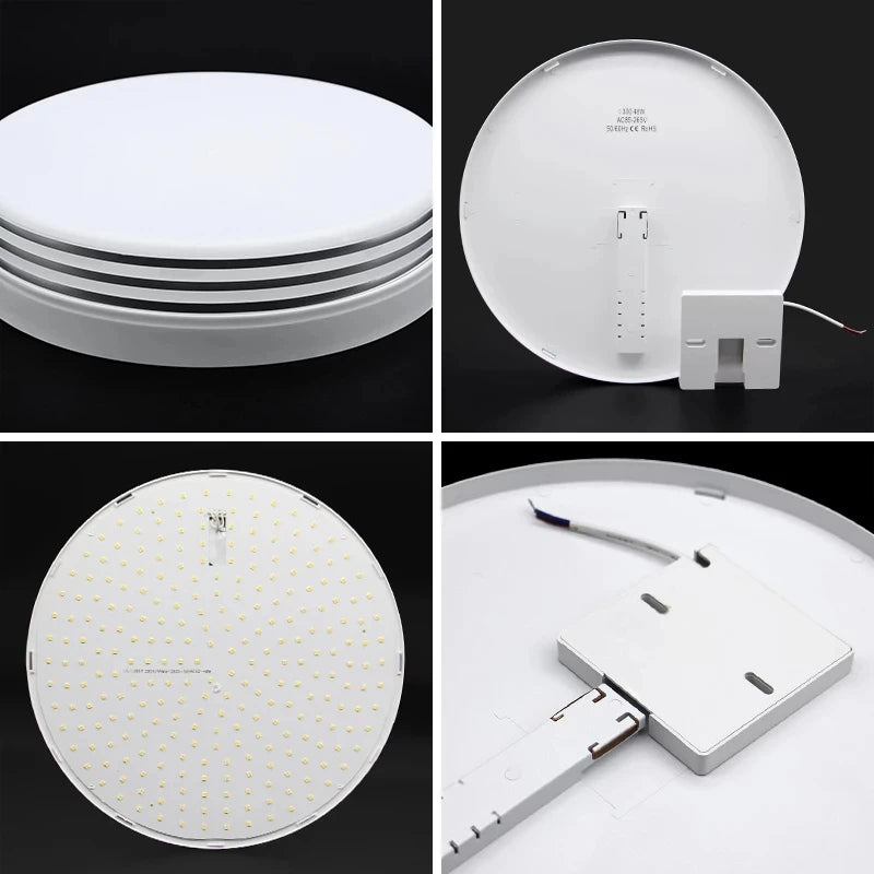 plafonnier rond ultra-mince led moderne pour éclairage intérieur - vue 8 sur 14