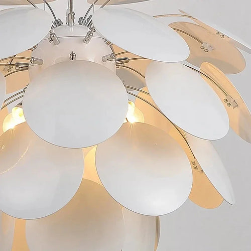 lustre moderne en verre forme pomme de pin pour décoration intérieure - vue 6 sur 9