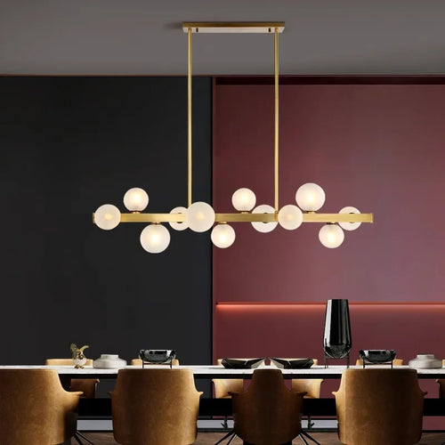 lustre Salle à manger moderne éclairage intérieur led décoratif - vue 3 sur 14