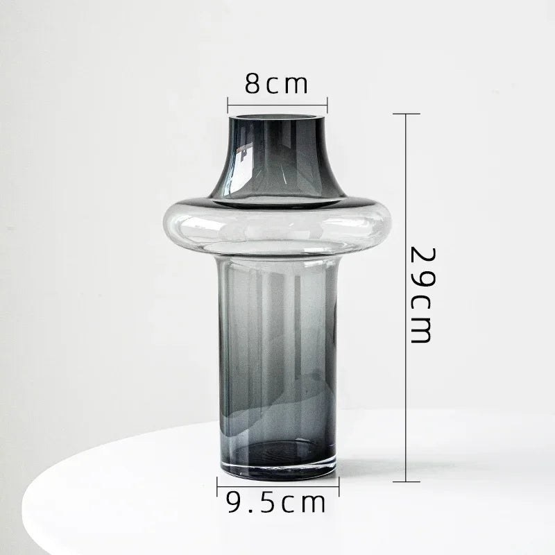 vase médiéval en verre pour fleurs séchées et composition florale - vue 10 sur 10