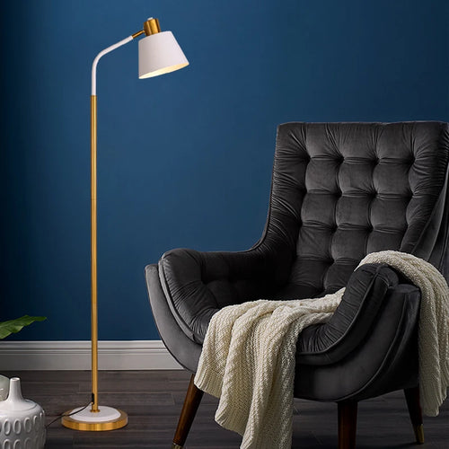 lampadaire nordique créatif avec interrupteur à pied décoratif - vue 2 sur 8