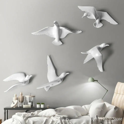 décoration murale créative mouette oiseau pour intérieur - vue 3 sur 36