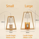 Lampe chauffe-bougie bois nordique 110/230V éclairage intérieur