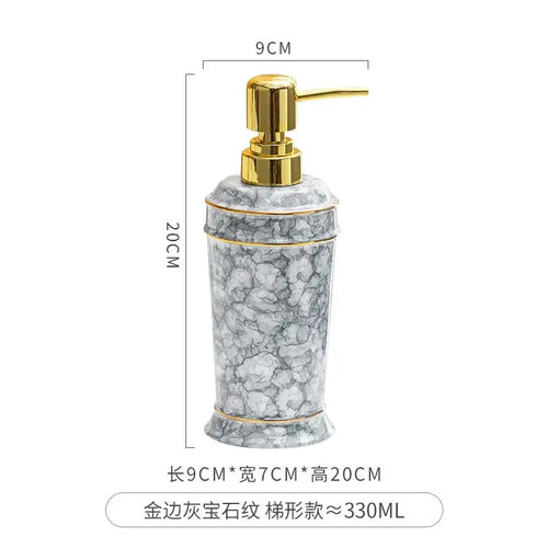 distributeur de savon céramique pour gel douche et désinfectant - vue 19 sur 30