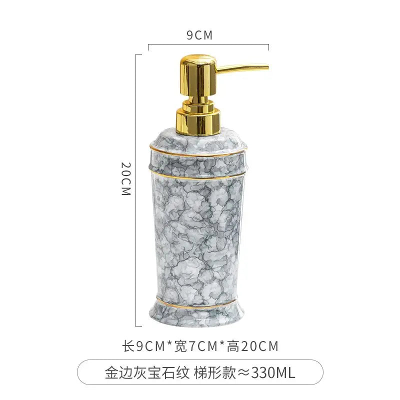 distributeur de savon céramique pour gel douche et désinfectant - vue 18 sur 30