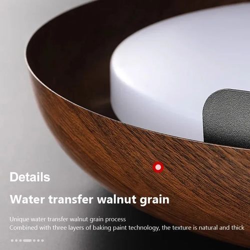 Plafonnier LED en forme de bois au design nordique moderne - vue 7 sur 12