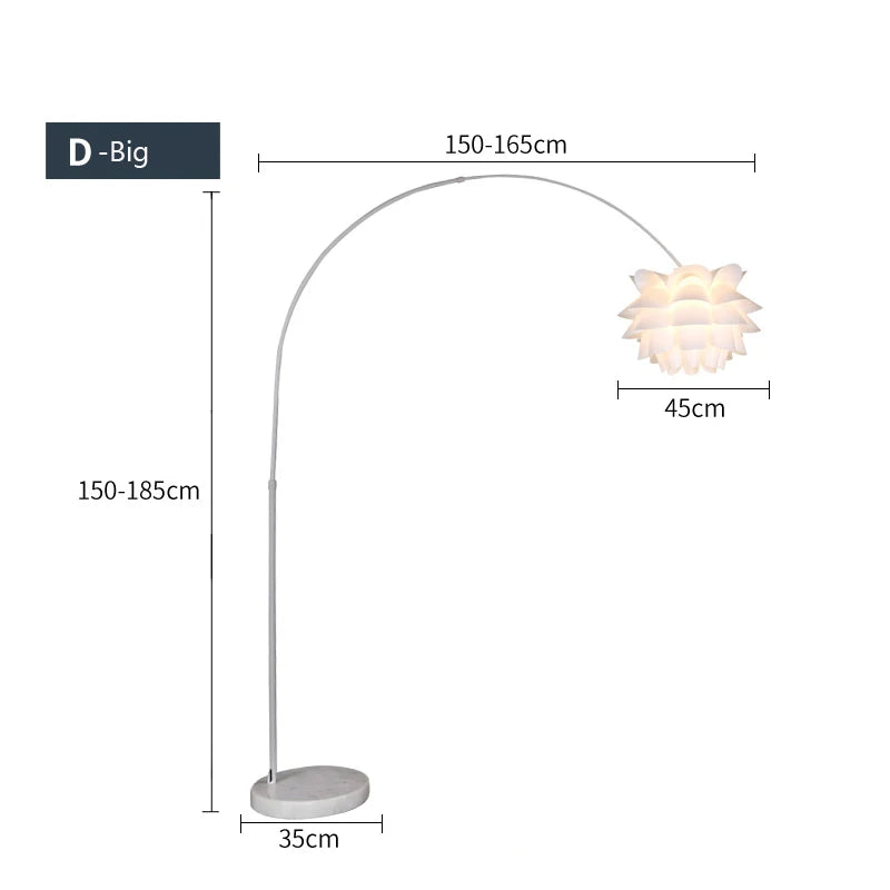 lampadaire en acrylique design pour décoration intérieure élégante - vue 15 sur 17