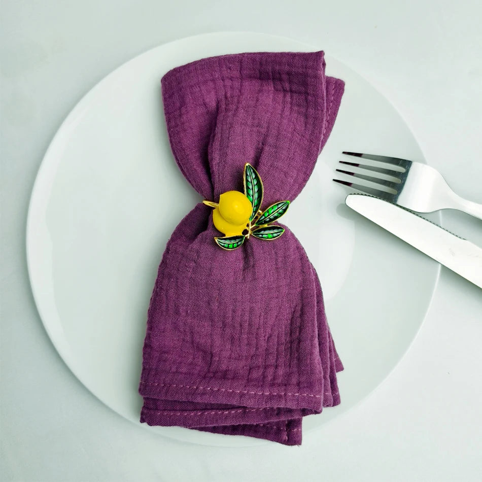 Serviette de table coton style coréen lot dix