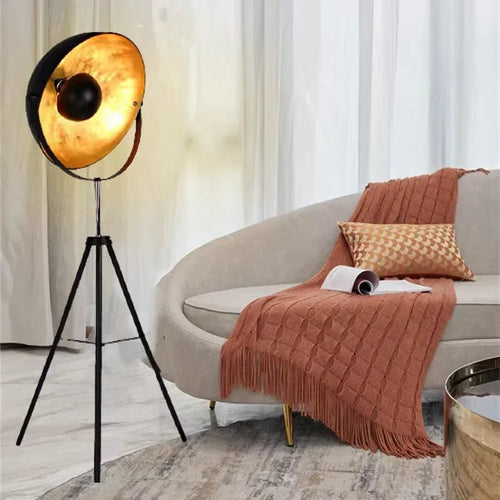 lampadaire industriel réglable avec trépied flexible pour intérieur moderne - vue 2 sur 8