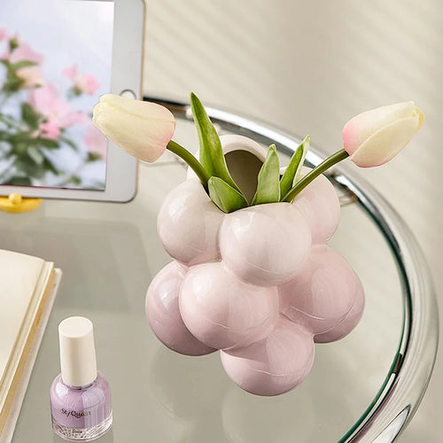 vase moderne en céramique pour décoration florale élégante - vue 7 sur 9