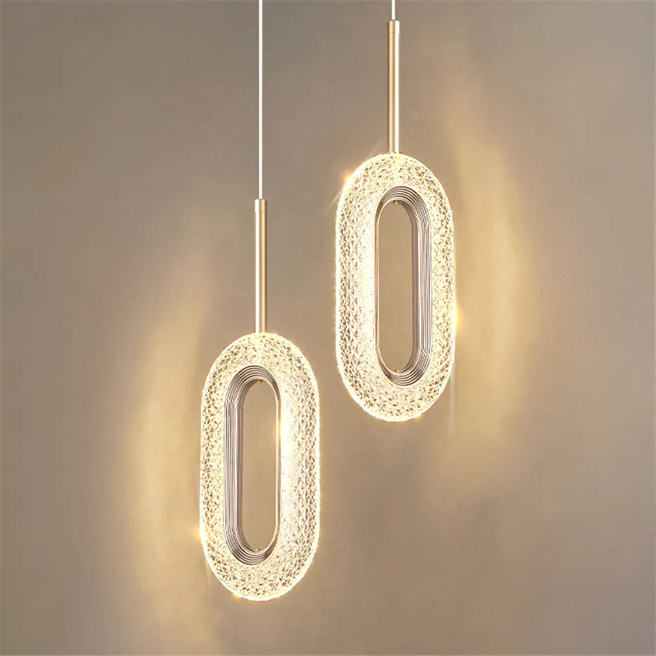 suspension à led moderne pour éclairage intérieur décoratif - vue 2 sur 8