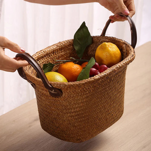 panier en osier pour rangement et décoration polyvalente - vue 3 sur 8