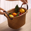 panier en osier pour rangement et décoration polyvalente