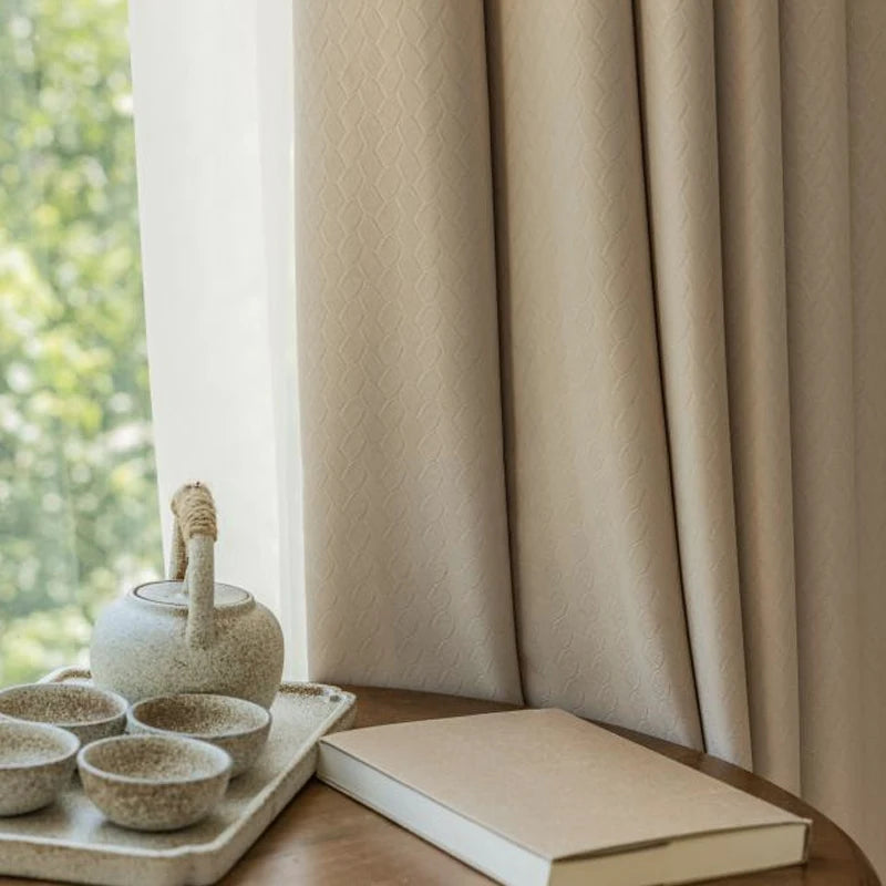 Rideau occultant moderne thermique pour salon et chambre - vue 1 sur 8