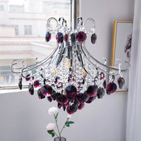 lustre de luxe en cristal suspendu pour duplex