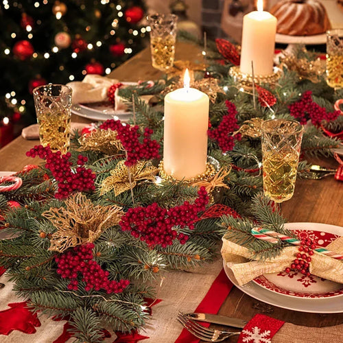 branche de baies artificielles pour décoration de Noël - vue 5 sur 12