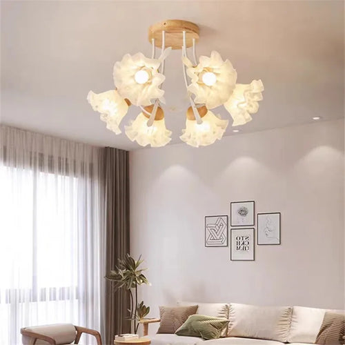 lustre nordique créatif à fleurs pour décoration intérieure - vue 2 sur 24