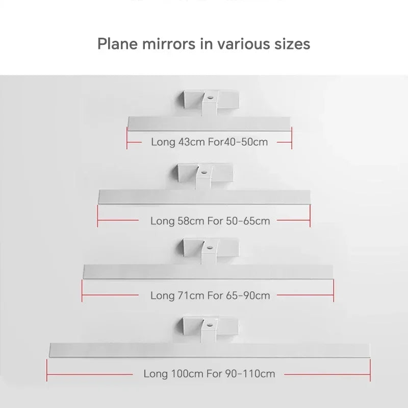 applique murale led moderne étanche pour miroir rotative et lumineuse - vue 4 sur 14