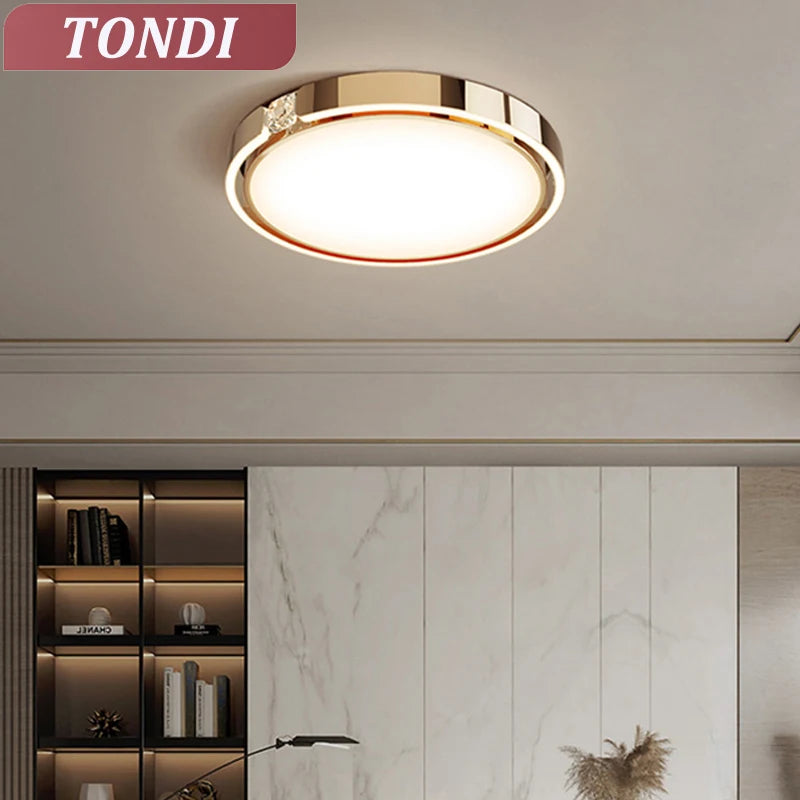 Plafonnier LED en diamant au design nordique haut de gamme - vue 5 sur 11