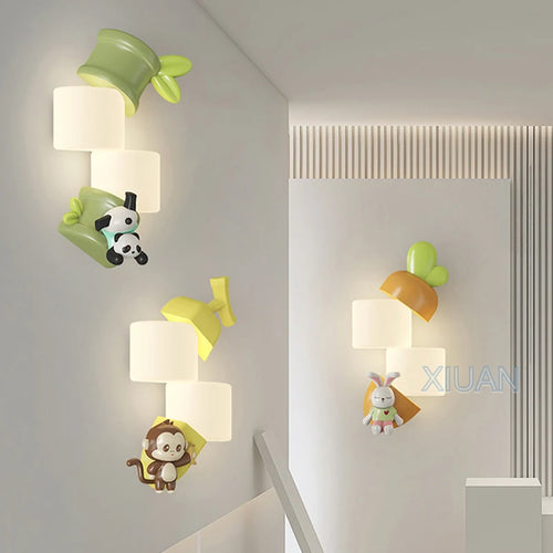applique murale décorative pour chambre d'enfant animaux - vue 2 sur 9