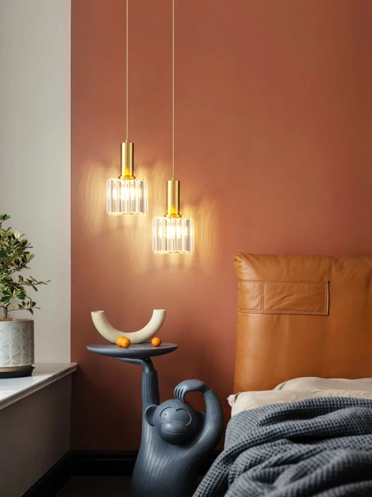 lustre en cristal de luxe design moderne pour éclairage intérieur - vue 5 sur 9