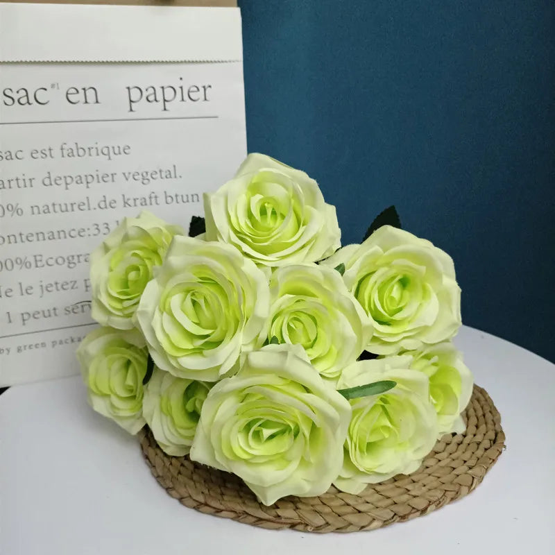 bouquet de roses artificielles pour mariage et décoration intérieure - vue 19 sur 30
