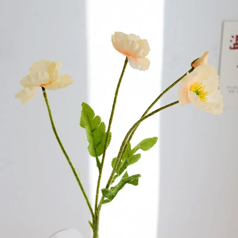 fleurs artificielles coquelicots pour mariage et décoration intérieure - vue 9 sur 25