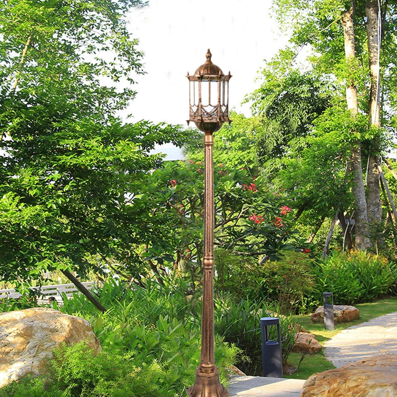 lampe de jardin aluminium moulé imperméable pour extérieur et paysage - vue 4 sur 8