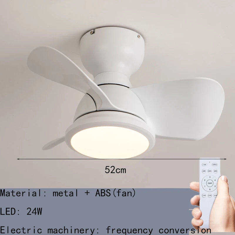 plafonnier ventilateur lumineux télécommandé pour intérieur moderne - vue 8 sur 9