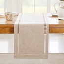 Chemin de table lin ajouré style bohème chic