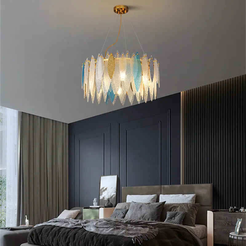 lustre en verre nordique pour décoration intérieure élégante - vue 5 sur 19