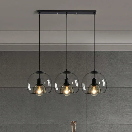 Suspension boule en verre design moderne décoratif intérieur - vue 3 sur 12