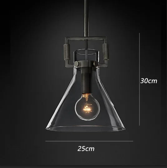 suspension en verre rétro américain style luxe décoratif - vue 13 sur 18