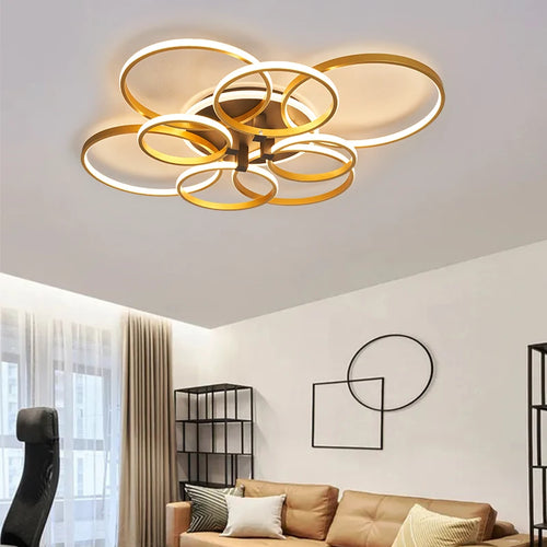 lustre moderne à LED pour décoration intérieure élégante - vue 2 sur 6