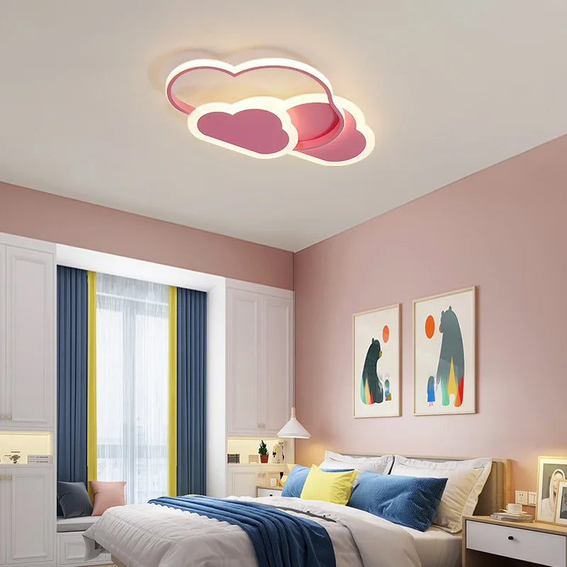 lampe nuage moderne pour chambre d'enfant romantique et chaleureuse - vue 5 sur 11