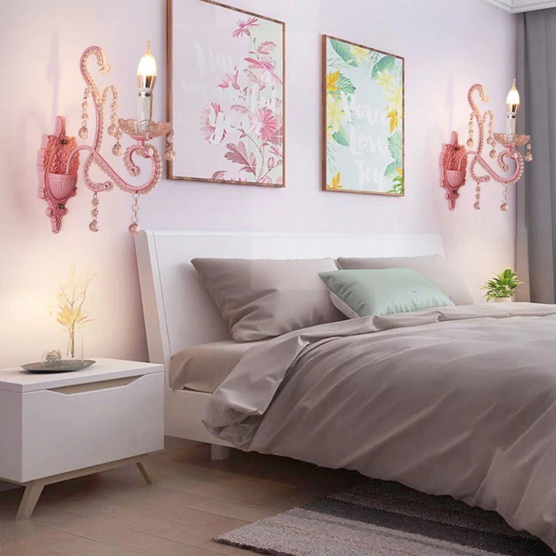 applique murale LED cristal scandinave créatif pour chambre enfants - vue 3 sur 8