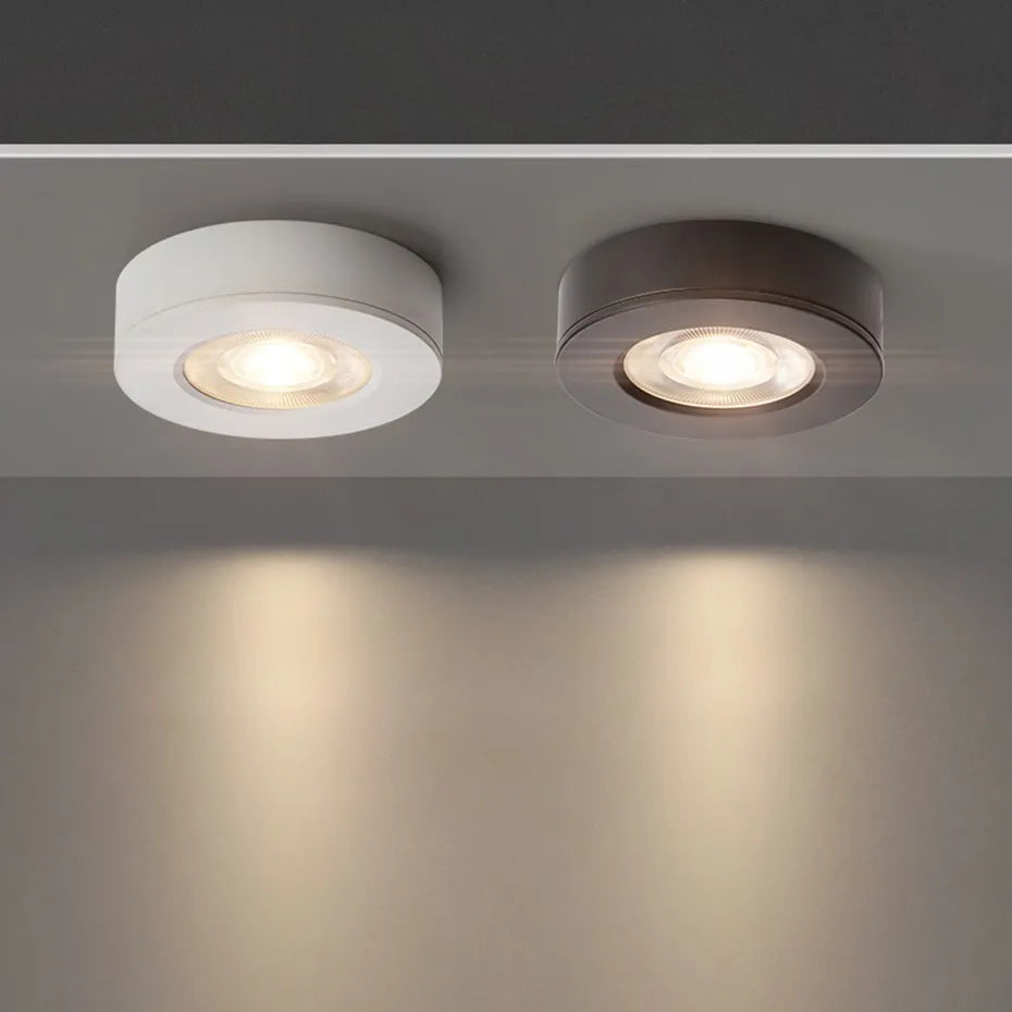 plafonniers ultra minces sans conducteur montés surface cob led spots éclairage - vue 2 sur 6