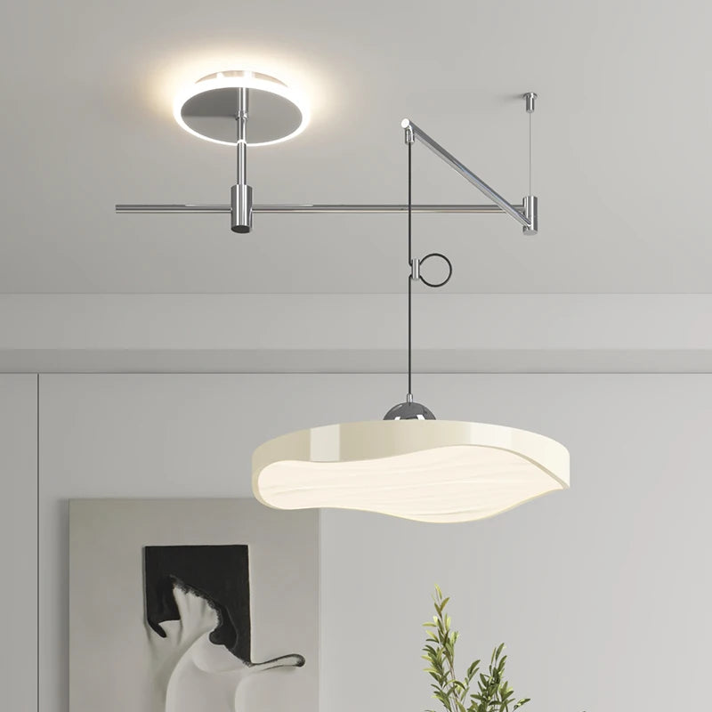 Lustre réglable salle à manger moderne LED éclairage bureau étude chambre - vue 4 sur 11