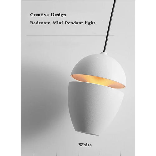 Lamp Nordic Minimalist Modern Bedside Pendant Light Fixtures , Single-Light Ceiling Light Fixture For Bedroom, Kitchen, Entryway - vue 4 sur 11