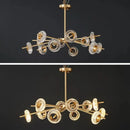lustre moderne en cristal design pour décoration intérieure