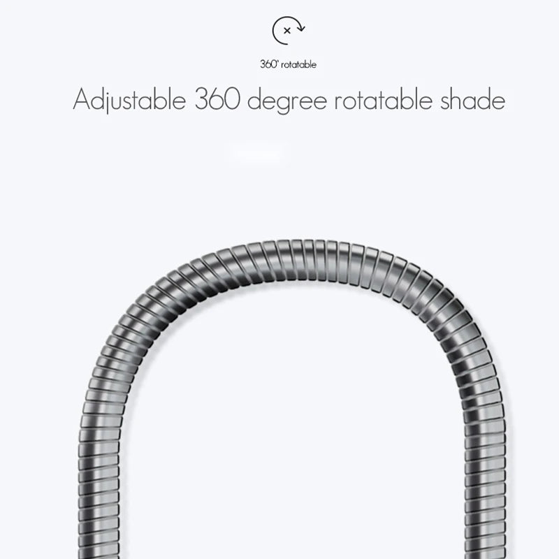 lampe de bureau en aluminium à led ultra mince rotative pour soins des yeux - vue 5 sur 7