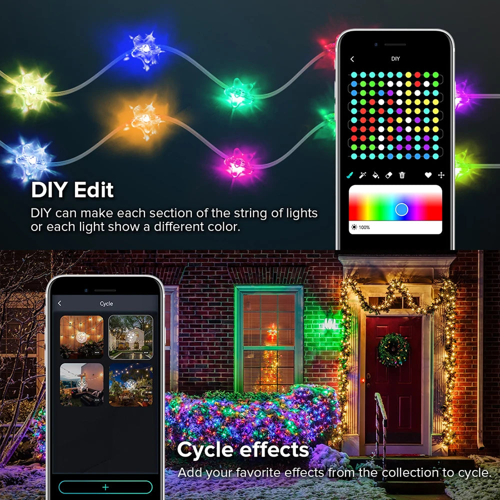 guirlande lumineuse usb ws2812b décorative pour fêtes et anniversaires - vue 10 sur 11