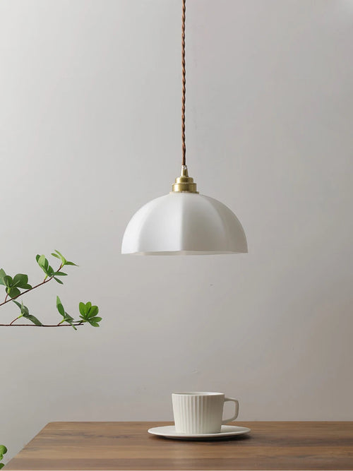 suspension nordique en métal et verre design industriel - vue 4 sur 7